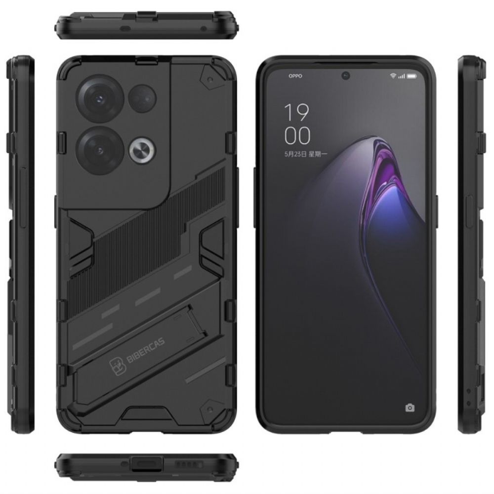 Hoesje voor Oppo Reno 8 Pro Handsfree Uitneembare Standaard Met Twee Standen