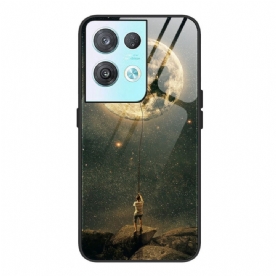 Hoesje voor Oppo Reno 8 Pro Maanman Van Gehard Glas