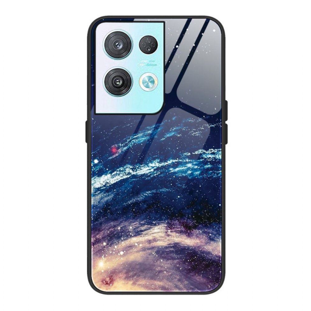 Hoesje voor Oppo Reno 8 Pro Ruimte Gehard Glas