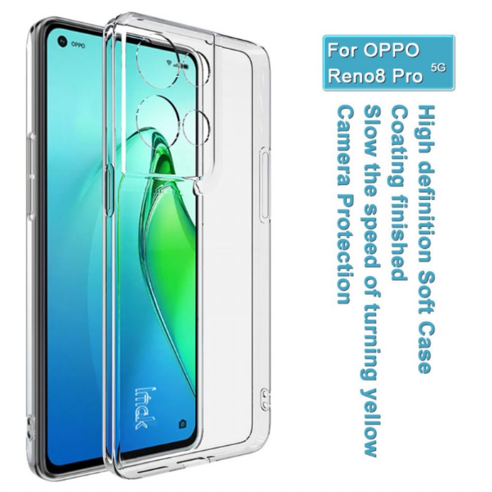 Hoesje voor Oppo Reno 8 Pro Ux-10 Serie Doorzichtig Imak