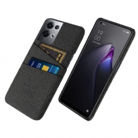 Telefoonhoesje voor Oppo Reno 8 Pro Kaarthouder Doek