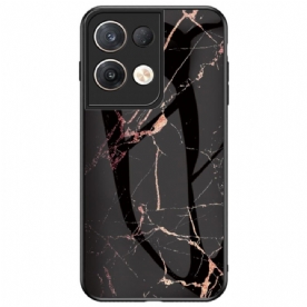 Telefoonhoesje voor Oppo Reno 8 Pro Marmer Gehard Glas