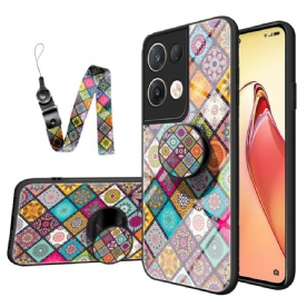 Telefoonhoesje voor Oppo Reno 8 Pro Patchwork