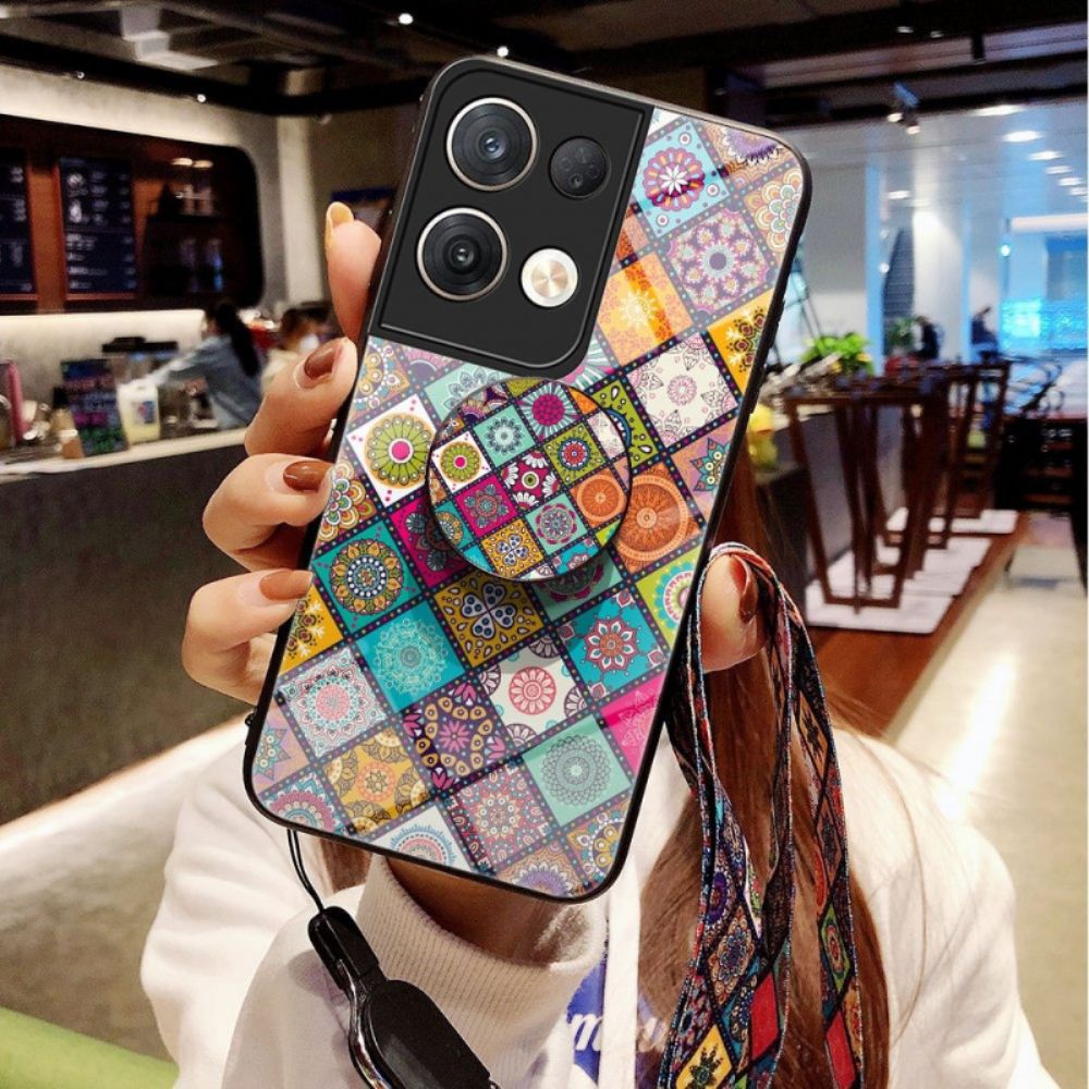 Telefoonhoesje voor Oppo Reno 8 Pro Patchwork