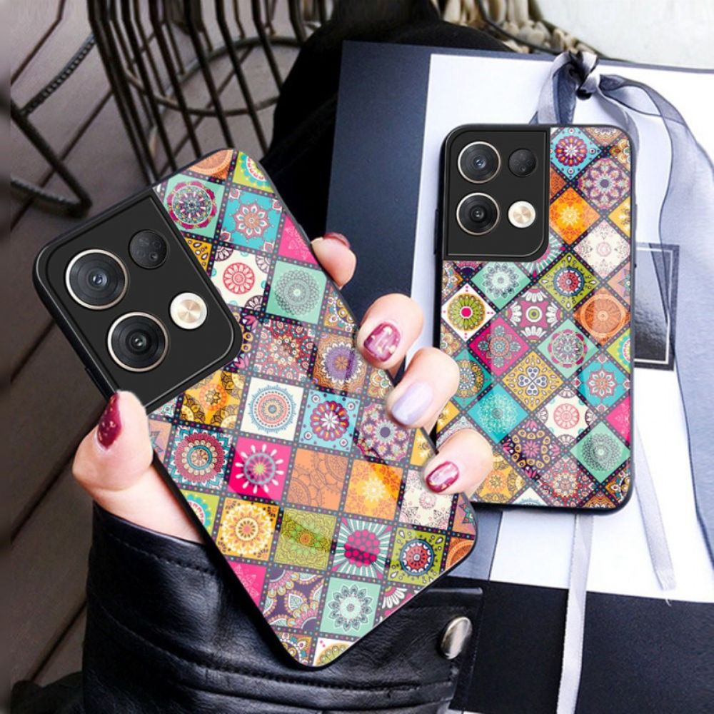 Telefoonhoesje voor Oppo Reno 8 Pro Patchwork