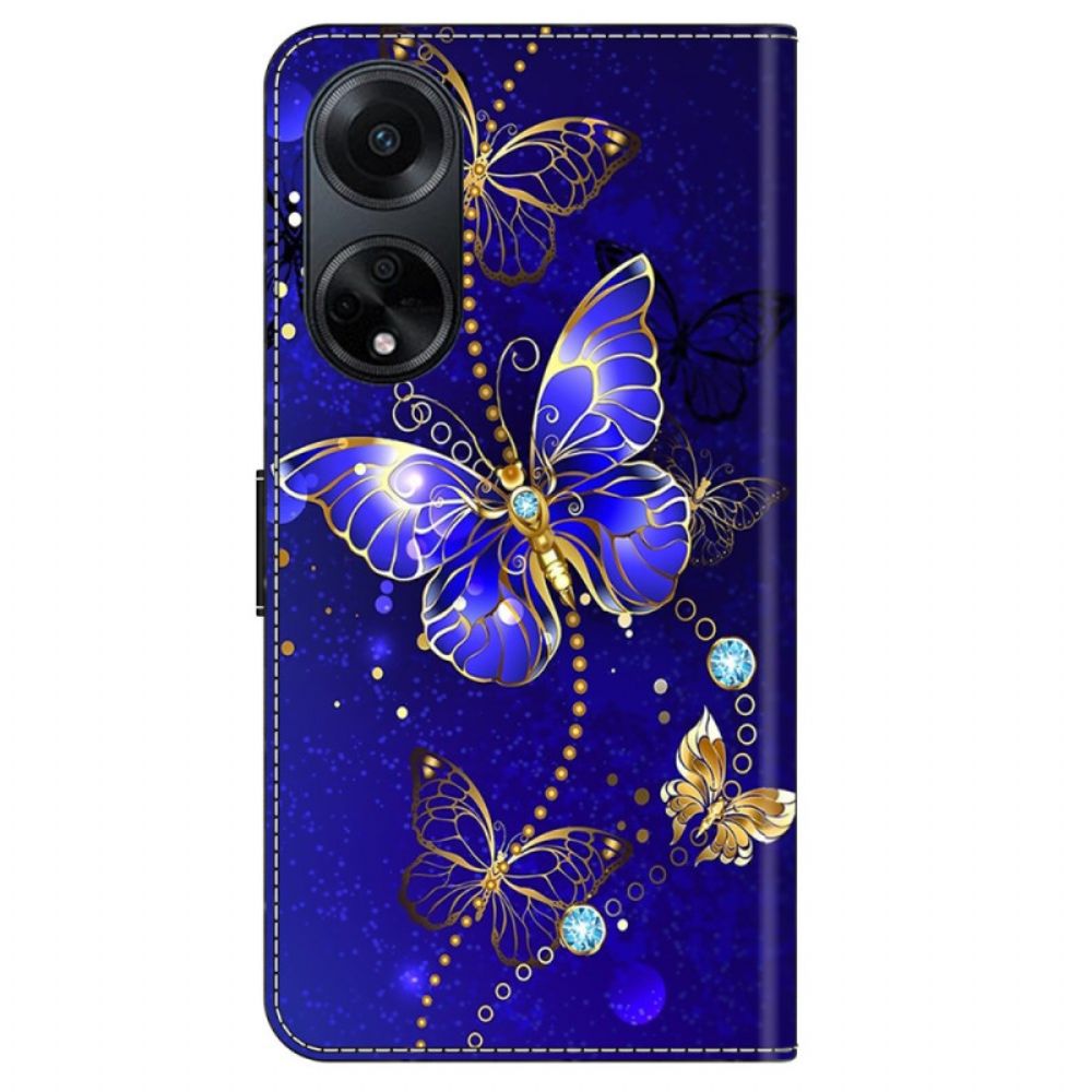 Bescherming Hoesje Oppo A98 5g Diamantvlinders