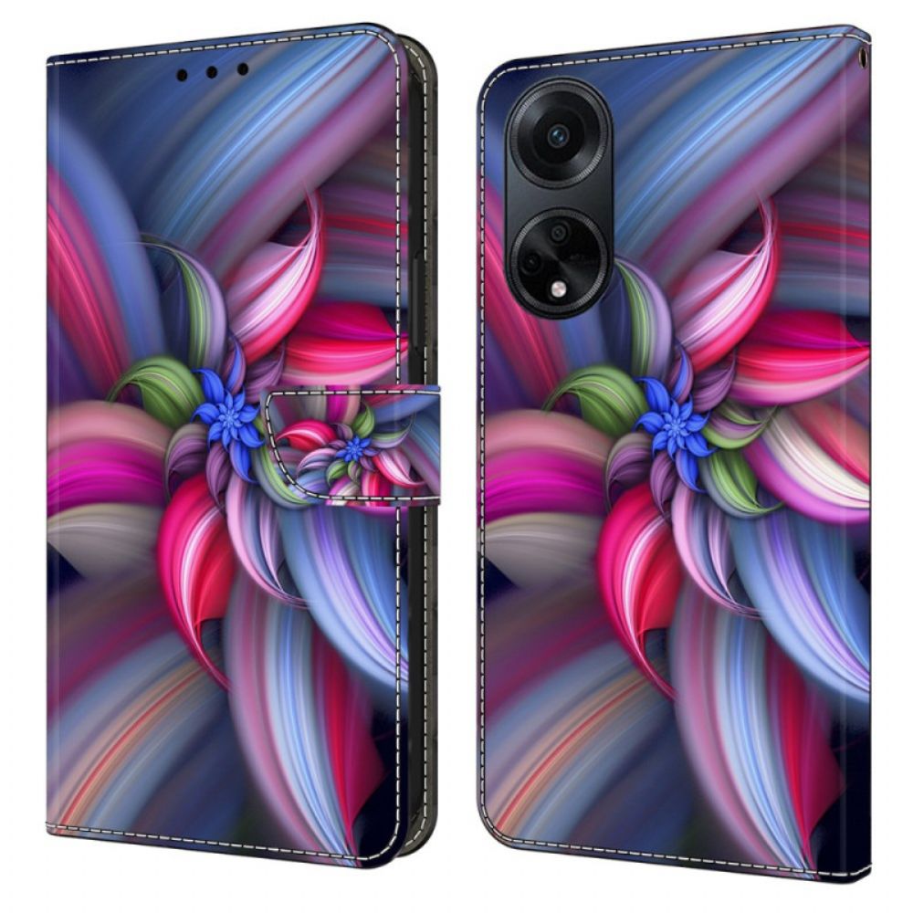 Bescherming Hoesje Oppo A98 5g Kleurrijke Bloemen