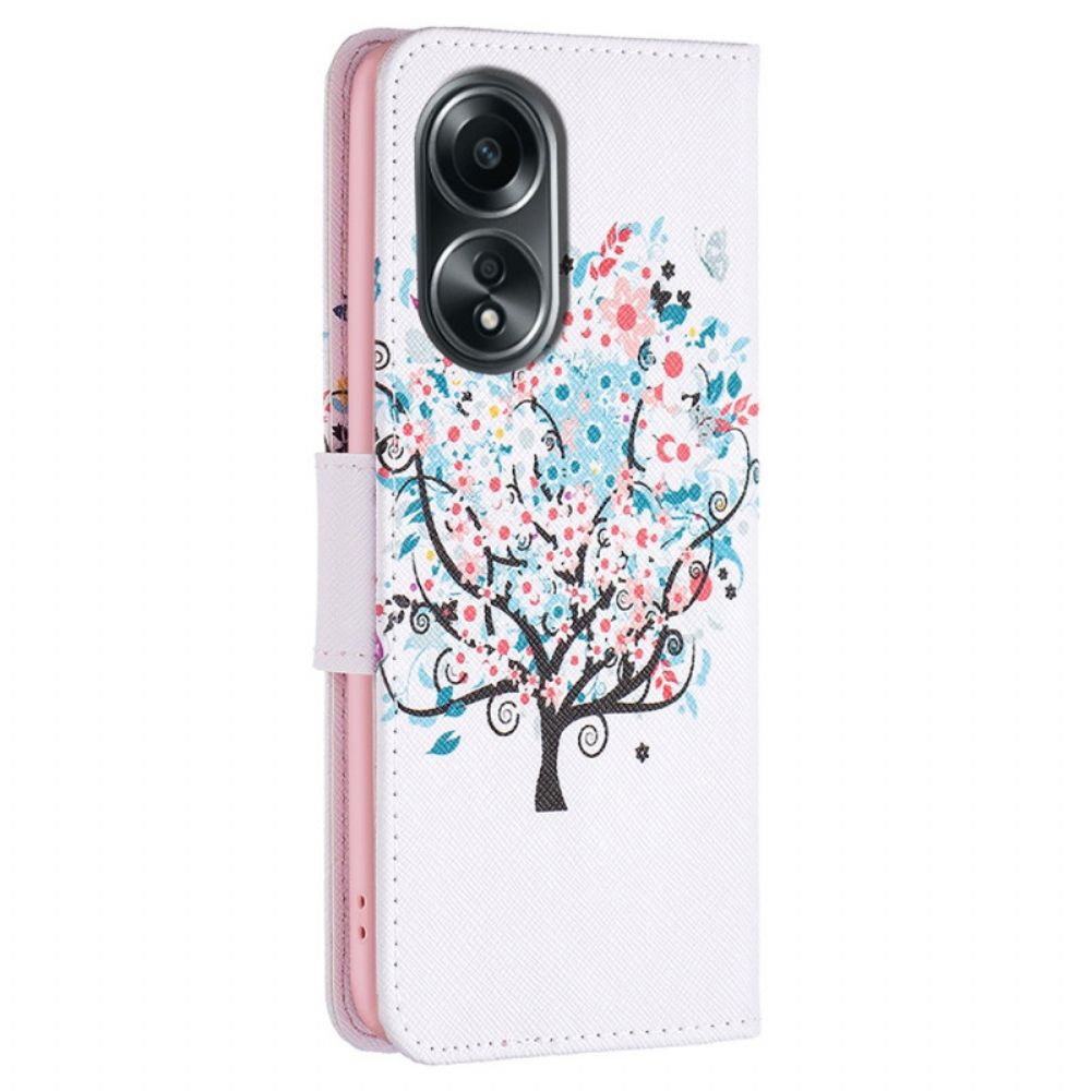 Folio-hoesje Oppo A98 5g Bloemrijke Boom