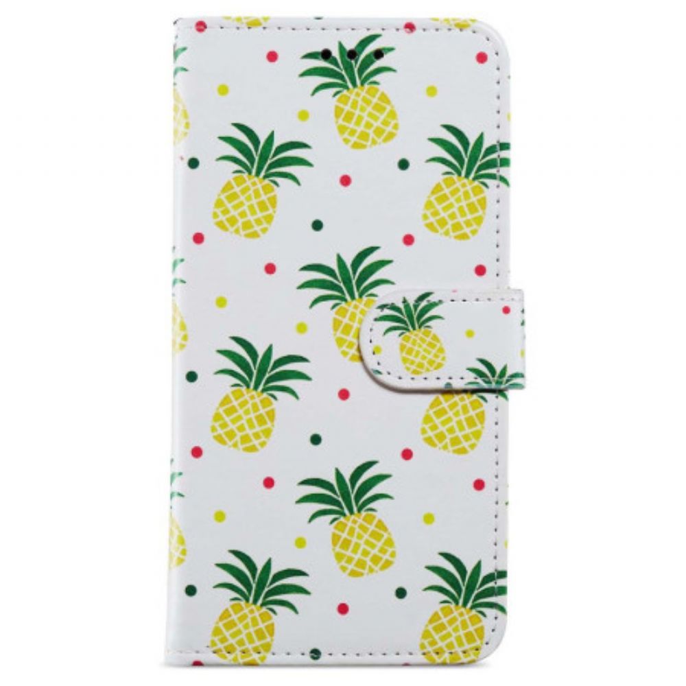 Folio-hoesje Oppo A98 5g Telefoonhoesje Ananas Met Bandje