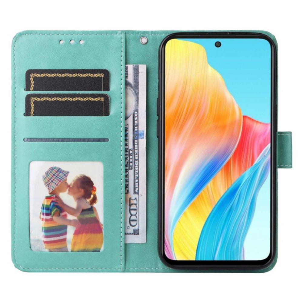 Folio-hoesje Oppo A98 5g Telefoonhoesje Zonnebloempatroon