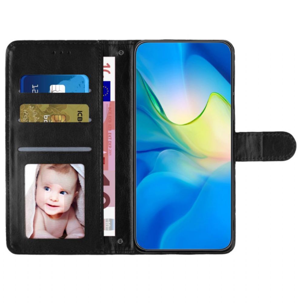 Leren Hoesje Voor Oppo A98 5g Gewatteerd