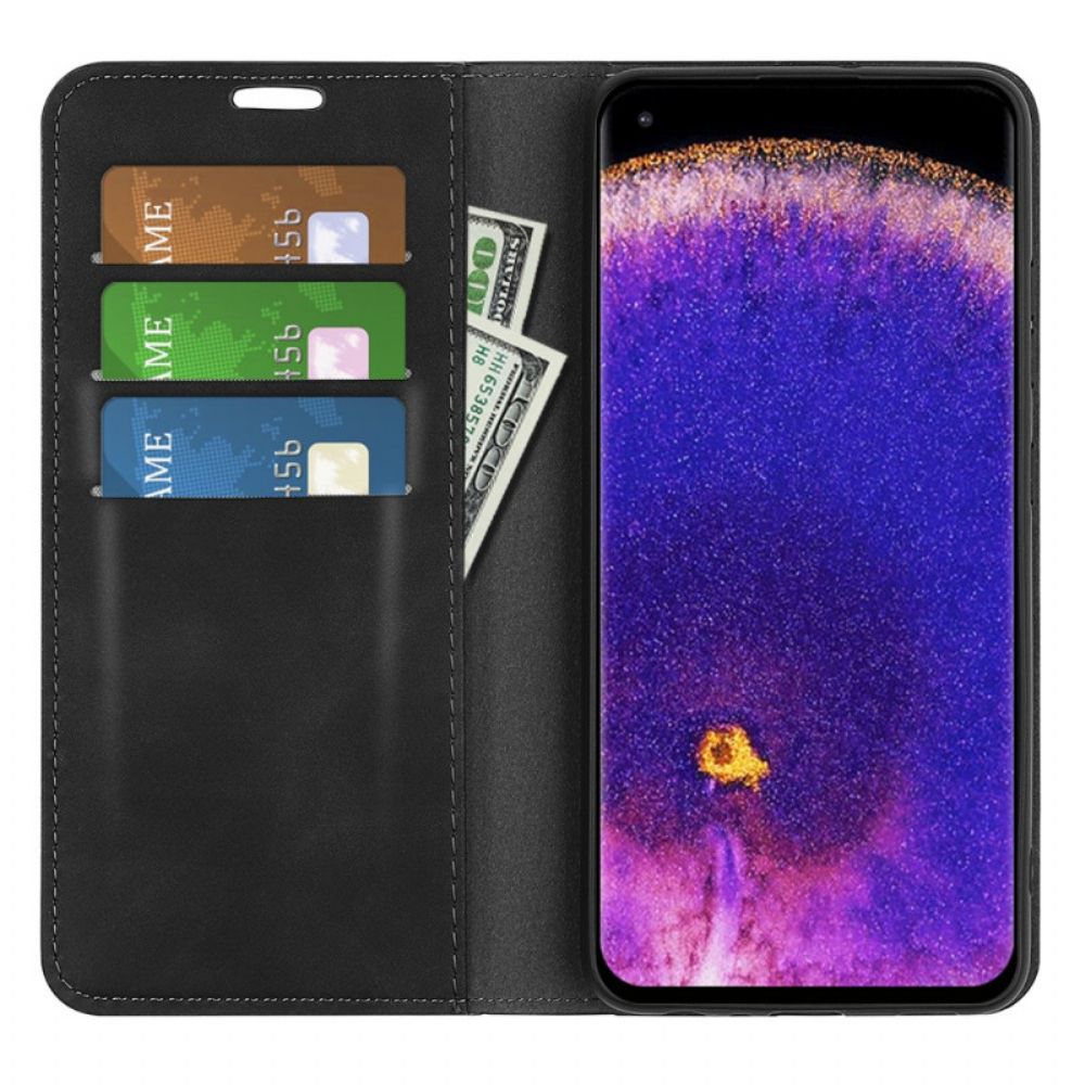 Bescherming Hoesje voor Oppo Find X5 Pro Folio-hoesje Skin-touch