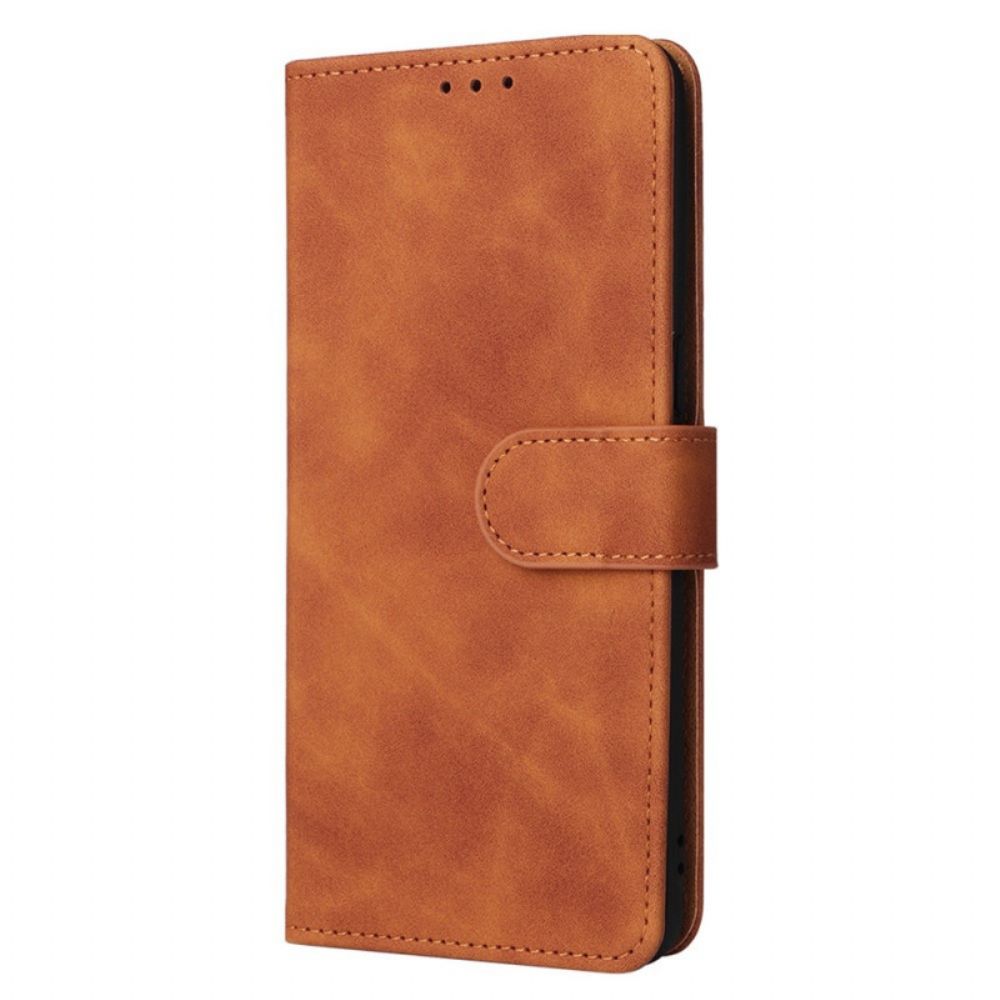 Folio-hoesje voor Oppo Find X5 Pro Vintage Effen