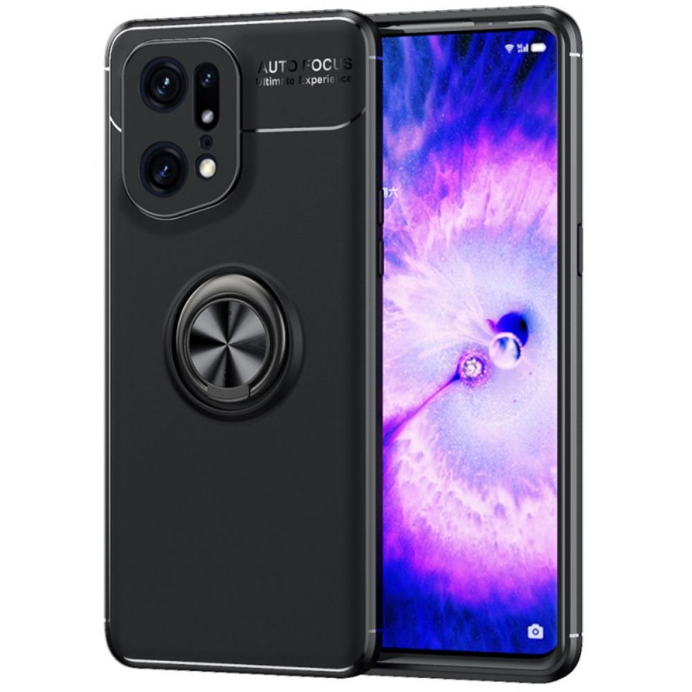 Hoesje voor Oppo Find X5 Pro Draaiende Ring