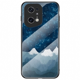 Hoesje voor Oppo Find X5 Pro Marmer Gehard Glas