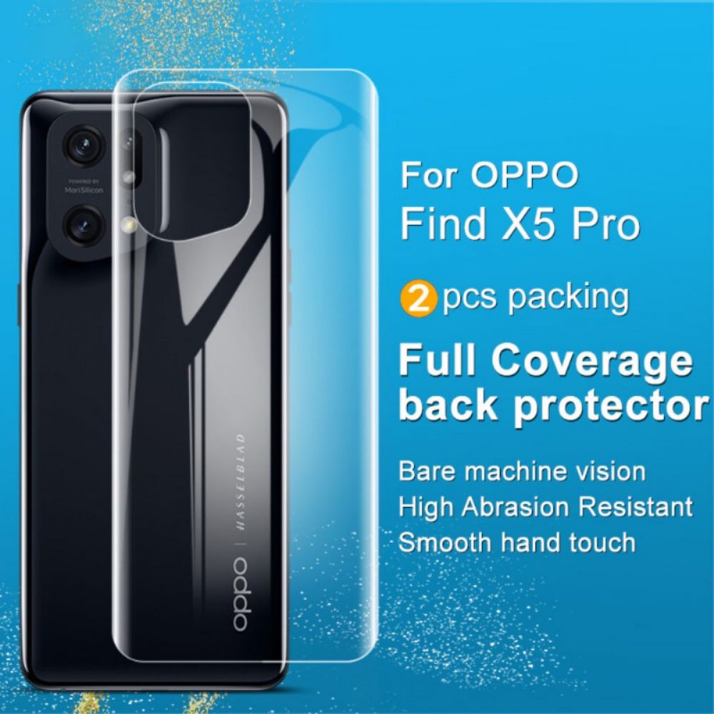 Oppo Find X5 Pro-Scherm En Beschermfolie Aan De Achterkant