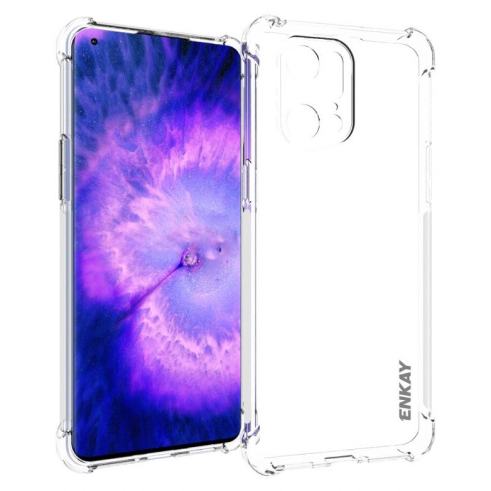 Telefoonhoesje voor Oppo Find X5 Pro Transparant Enkay