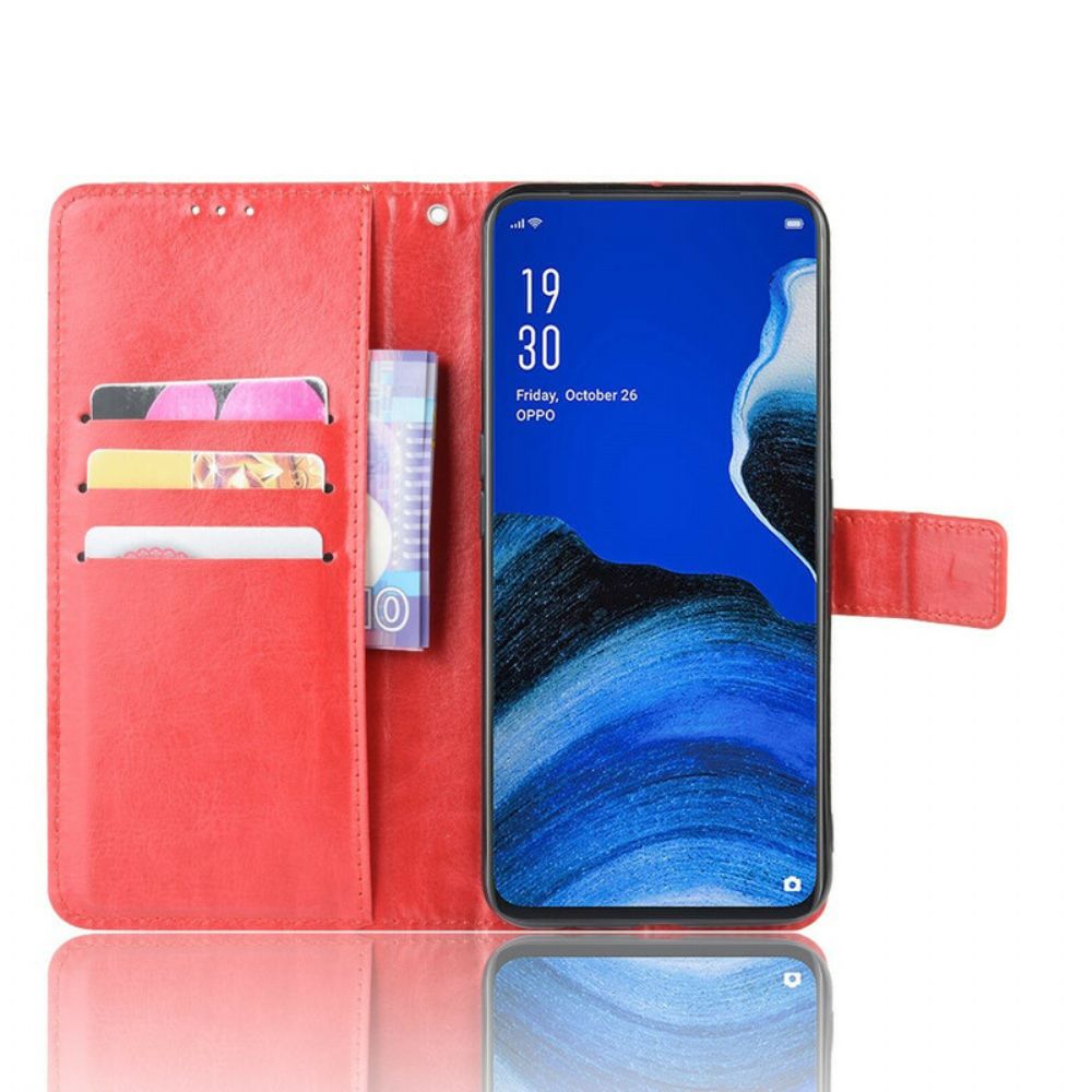 Leren Hoesje voor Oppo Reno 2Z Flitsachtig Kunstleer