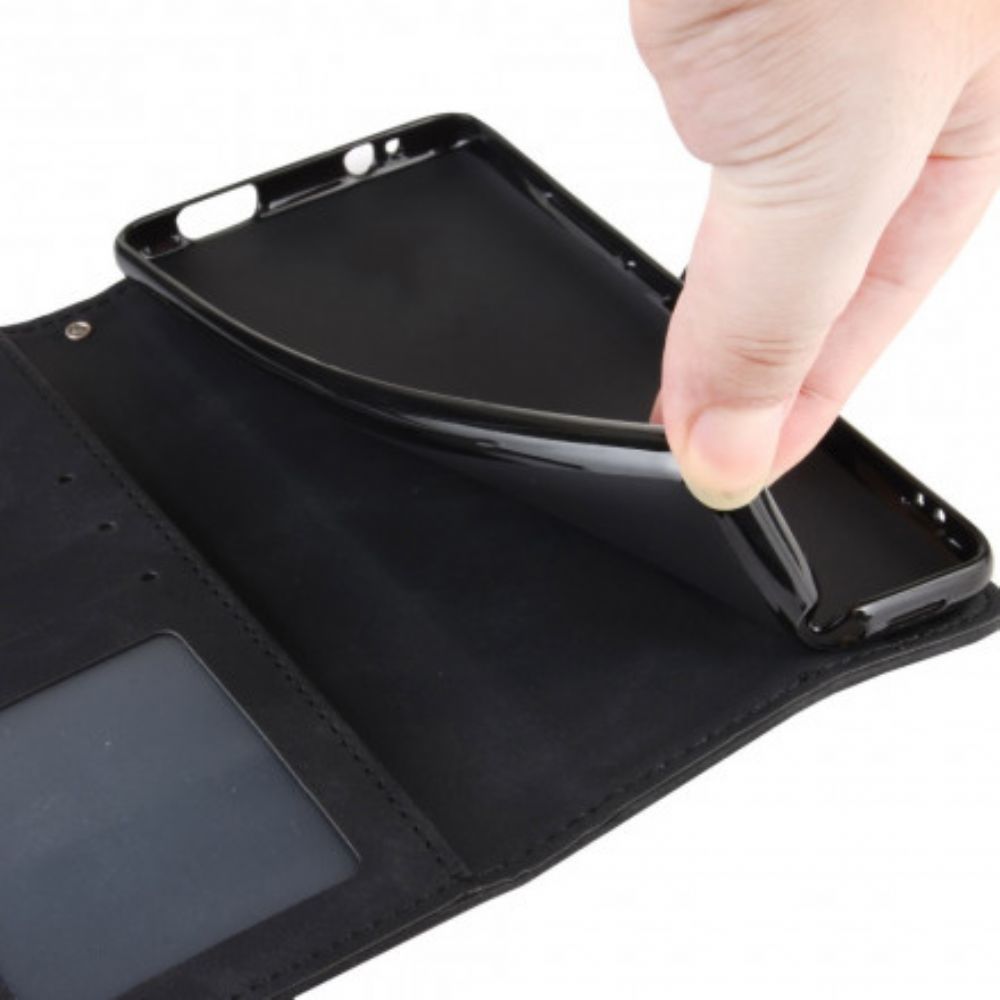 Flip Case voor Motorola Edge 20 Lite Eerste Klas Multi-kaart