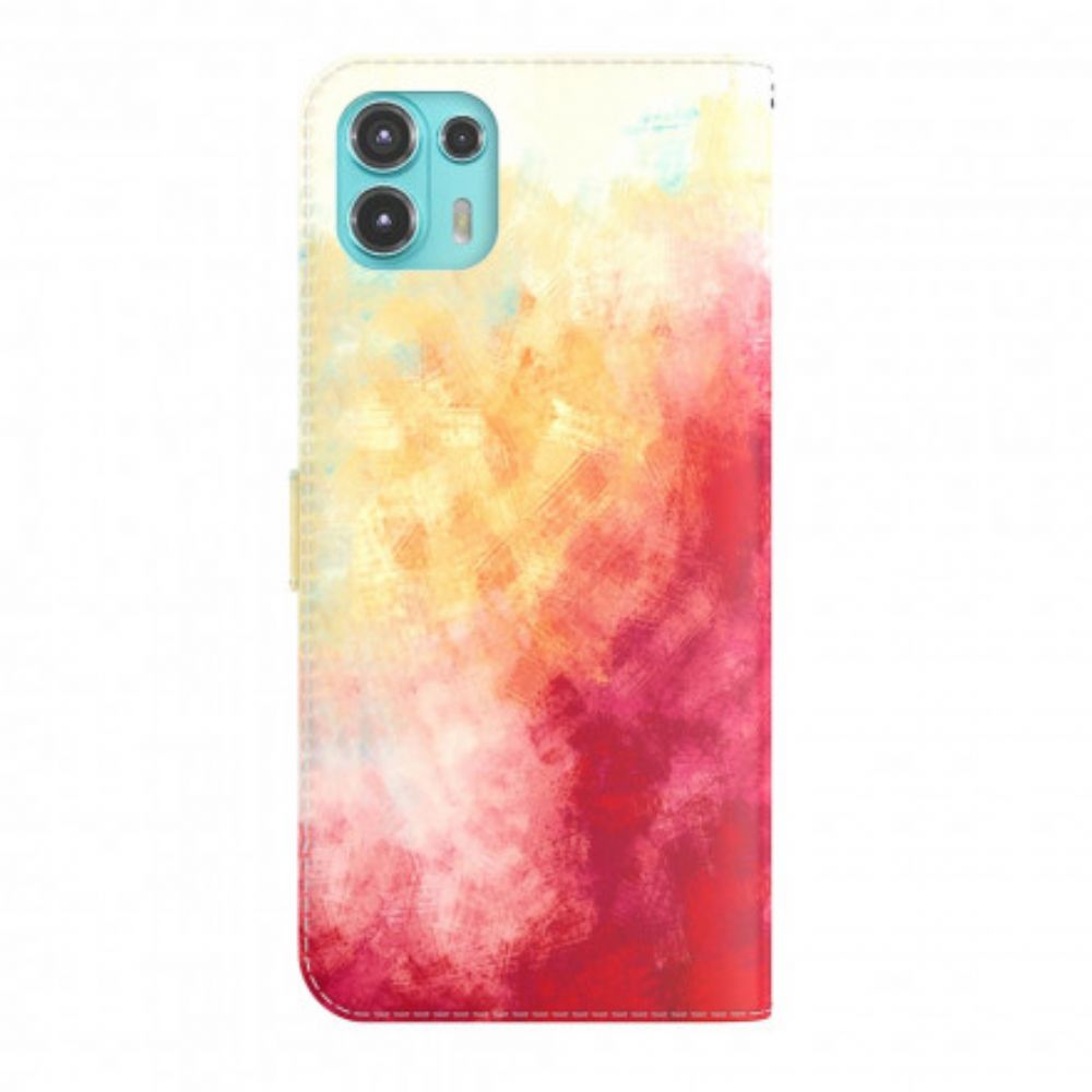 Folio-hoesje voor Motorola Edge 20 Lite Aquarel