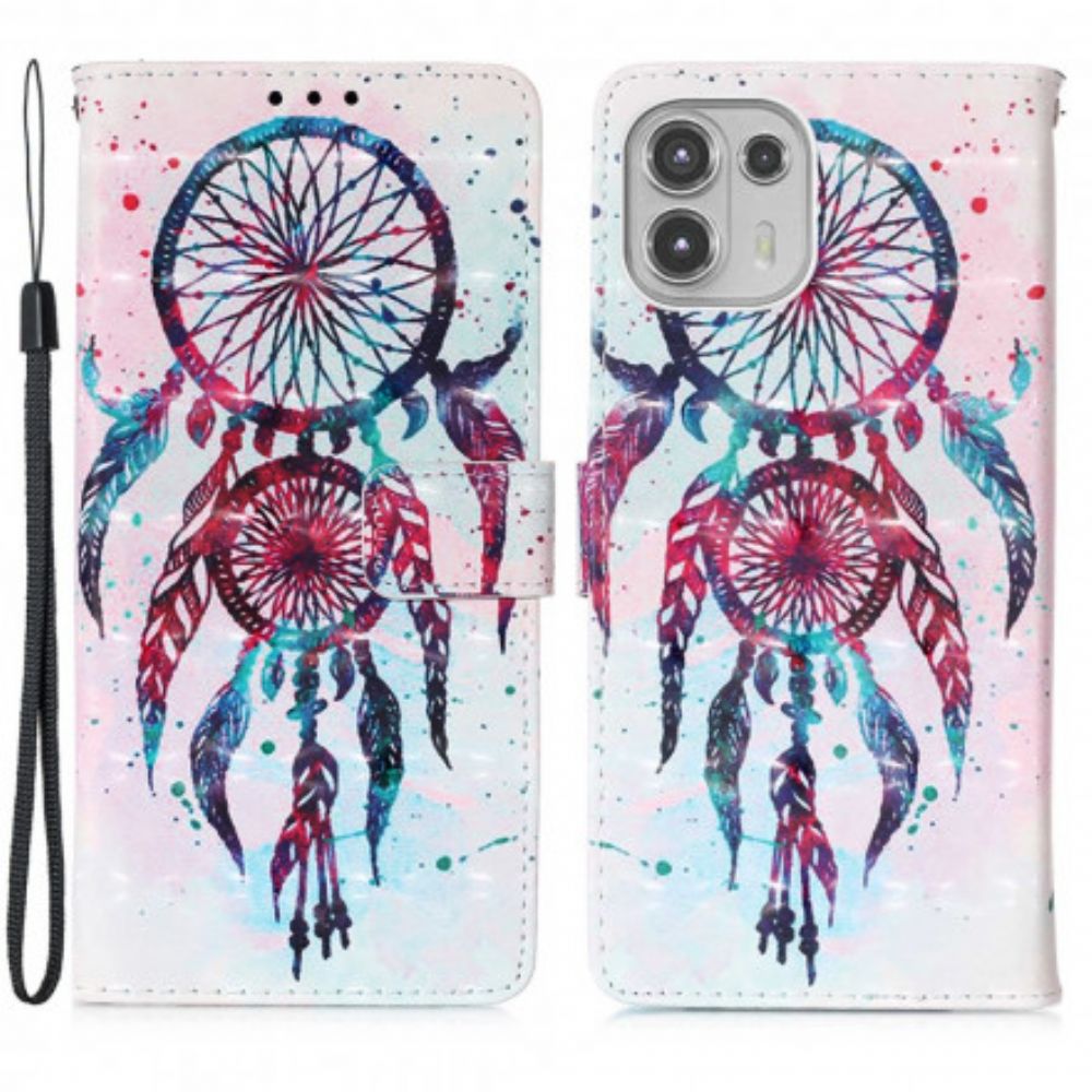 Folio-hoesje voor Motorola Edge 20 Lite Aquarel Dromenvanger