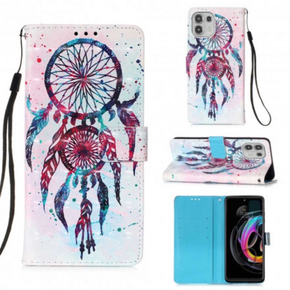 Folio-hoesje voor Motorola Edge 20 Lite Aquarel Dromenvanger