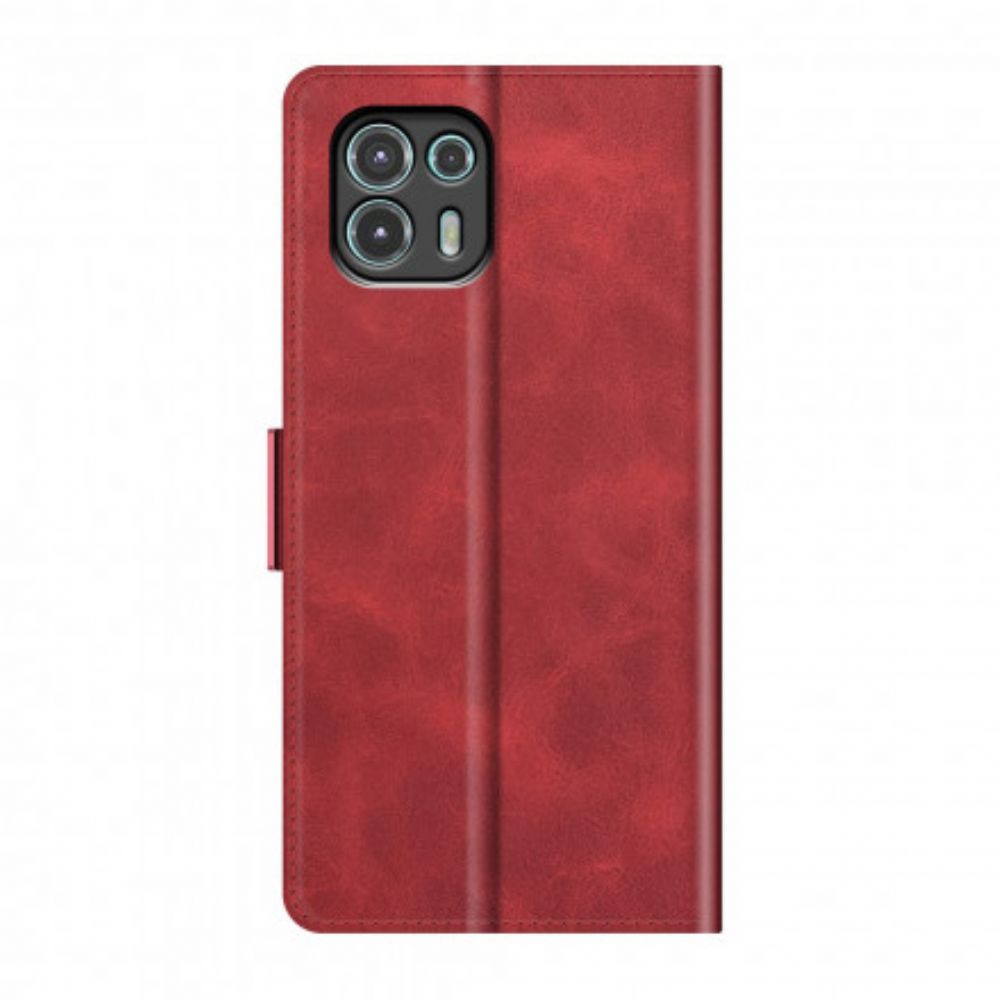 Folio-hoesje voor Motorola Edge 20 Lite Flip Case Klassieke Dubbele Klep