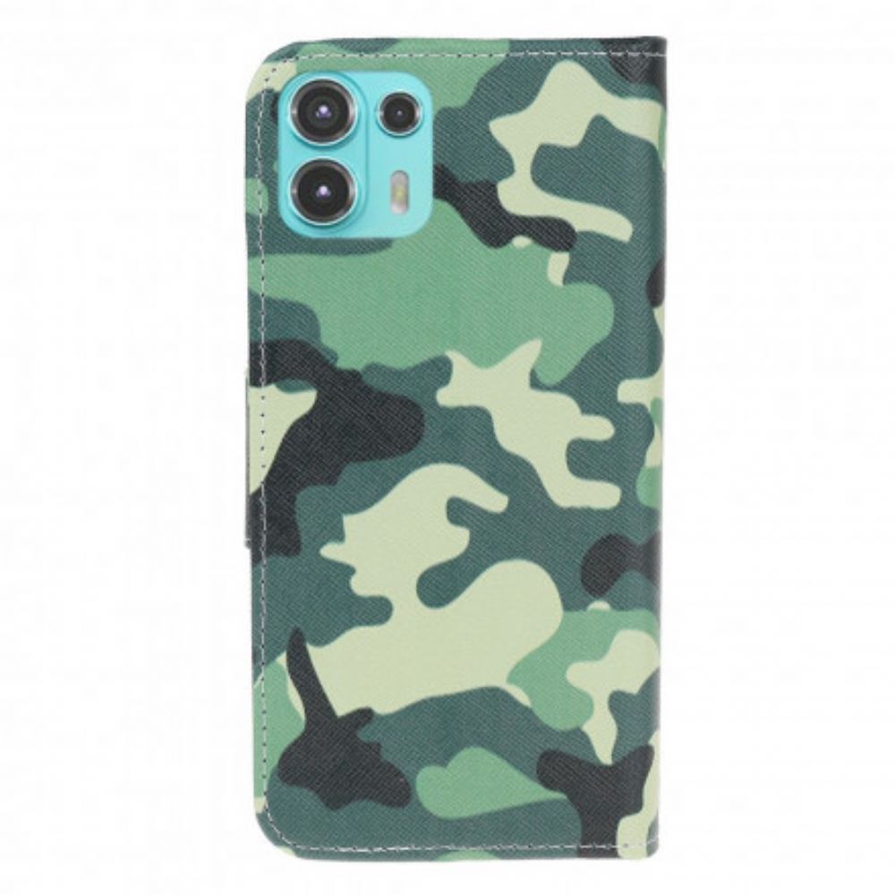 Folio-hoesje voor Motorola Edge 20 Lite Militaire Camouflage