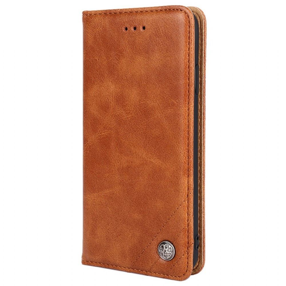 Bescherming Hoesje voor Oppo Reno 8 Folio-hoesje Decoratieve Klinknagel