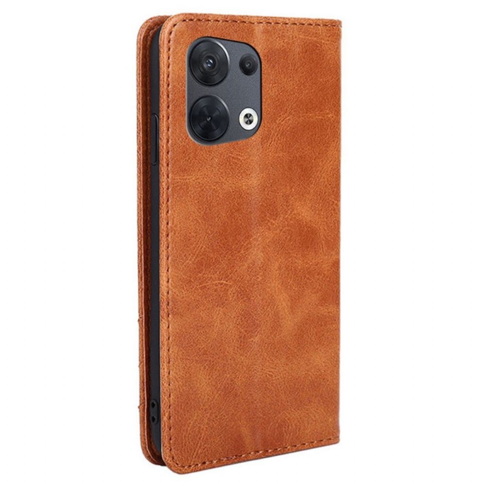 Bescherming Hoesje voor Oppo Reno 8 Folio-hoesje Decoratieve Klinknagel