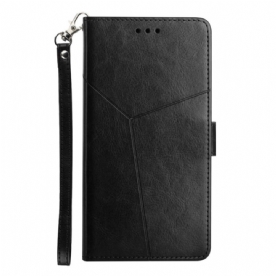 Flip Case voor Oppo Reno 8 Geo Y Design Lederen Stijl