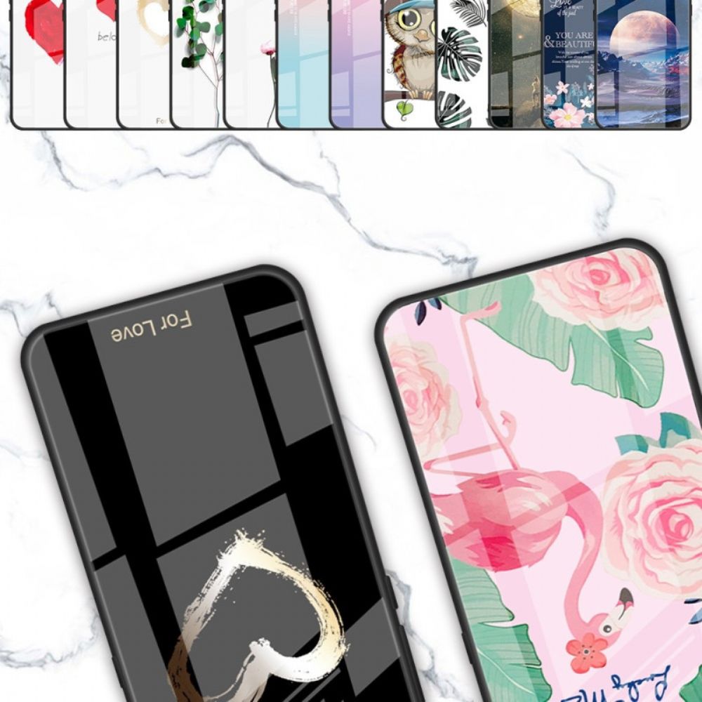 Hoesje voor Oppo Reno 8 Flamingo Gehard Glas