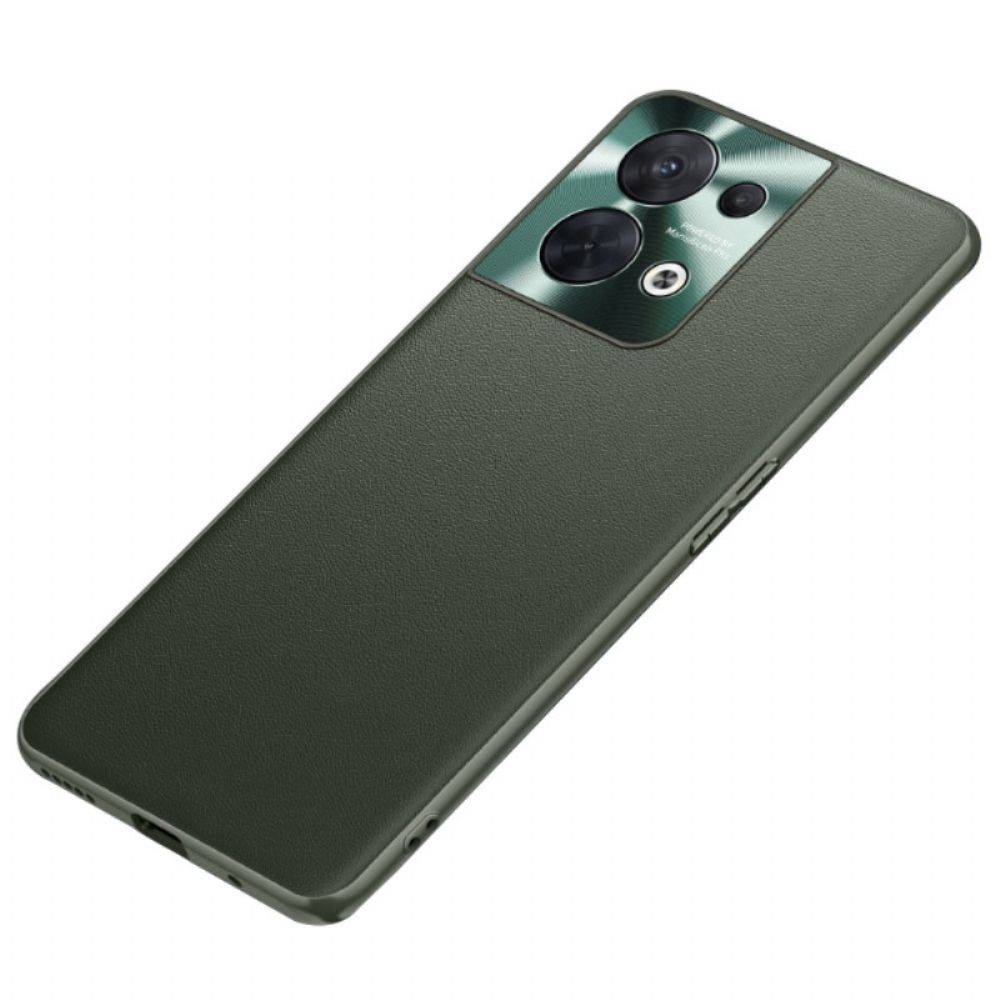 Hoesje voor Oppo Reno 8 Premium Kunstleer