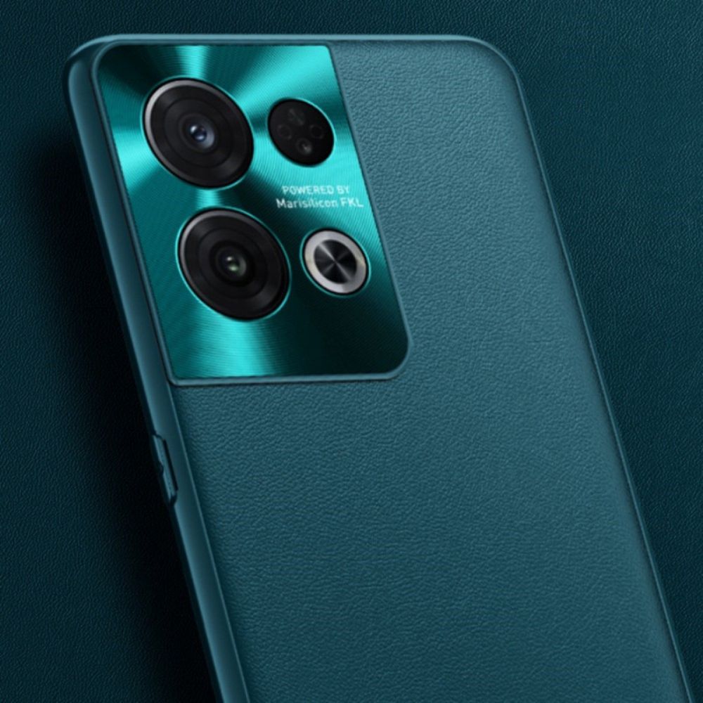 Hoesje voor Oppo Reno 8 Premium Kunstleer