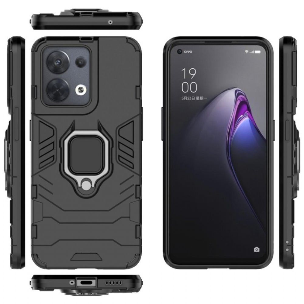 Hoesje voor Oppo Reno 8 Resistente Ring