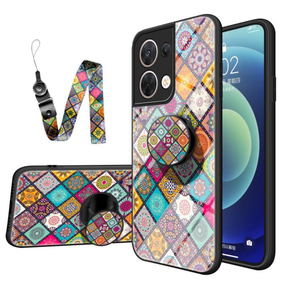 Telefoonhoesje voor Oppo Reno 8 Patchwork