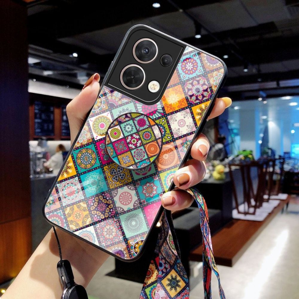 Telefoonhoesje voor Oppo Reno 8 Patchwork