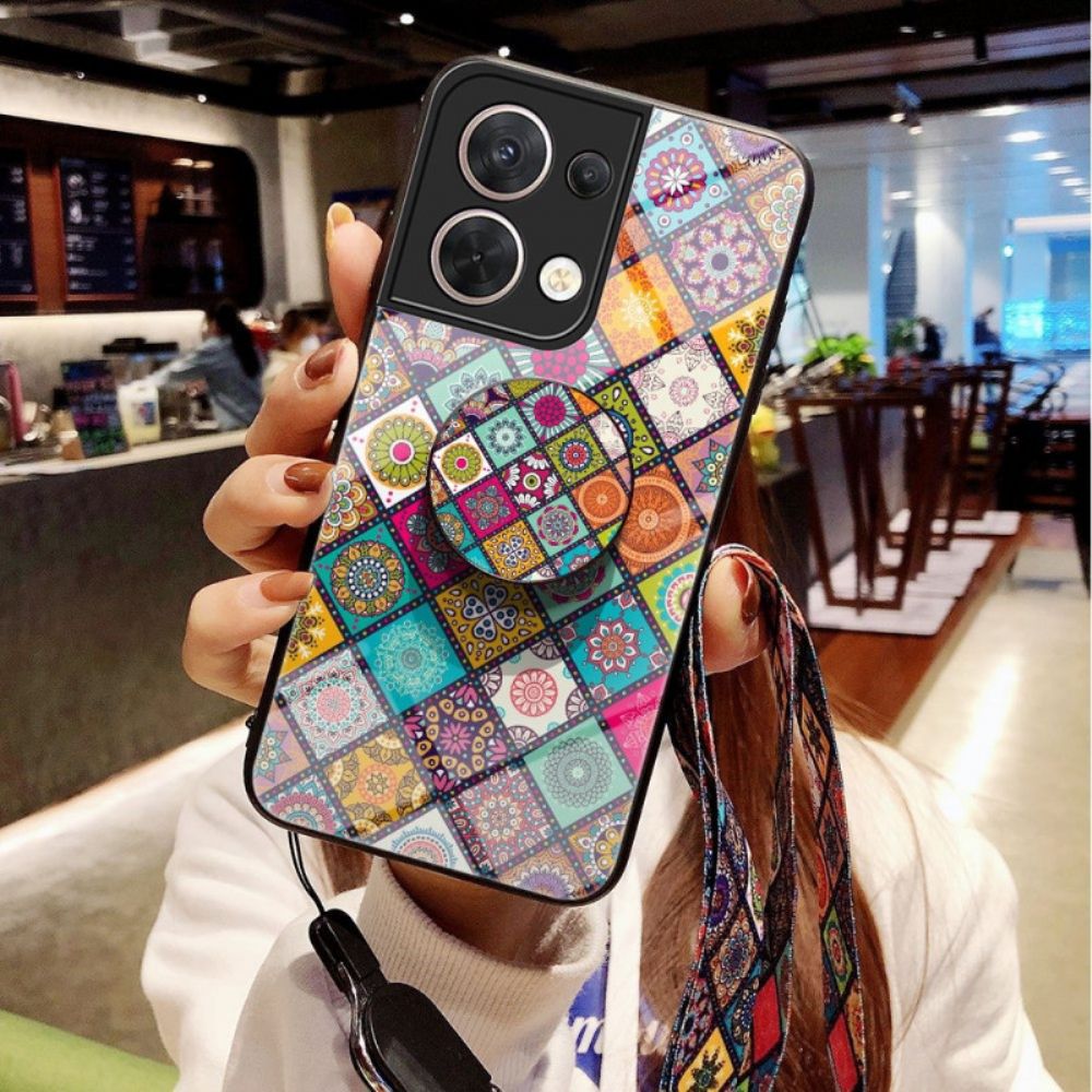 Telefoonhoesje voor Oppo Reno 8 Patchwork