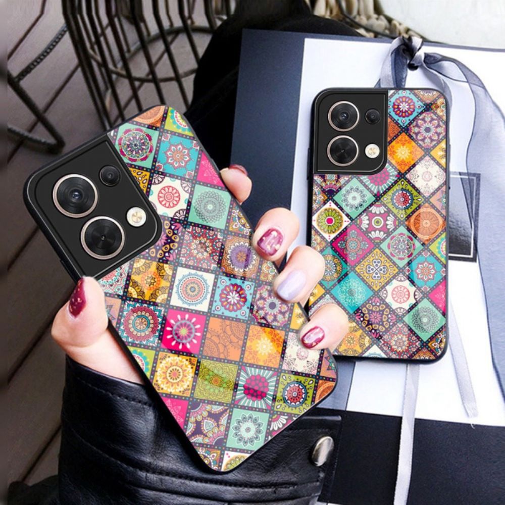 Telefoonhoesje voor Oppo Reno 8 Patchwork