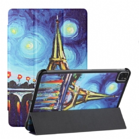 Bescherming Hoesje voor iPad Air (2022) (2020) / Pro 11" Eiffeltoren Schilderij