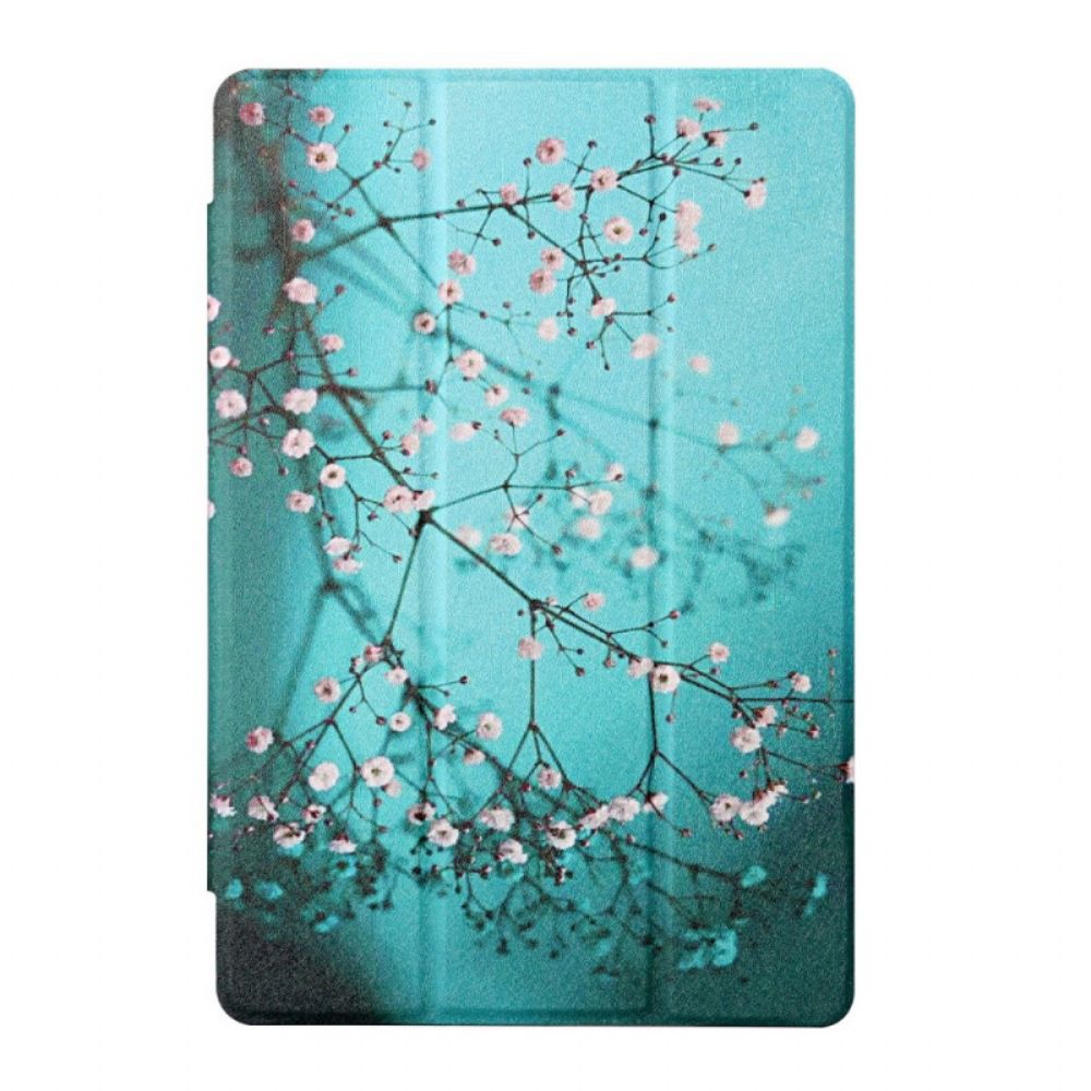 Bescherming Hoesje voor iPad Air (2022) (2020) / Pro 11" Faux Leer Met Bloemen