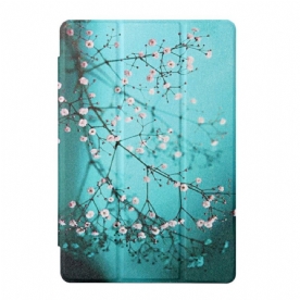 Bescherming Hoesje voor iPad Air (2022) (2020) / Pro 11" Faux Leer Met Bloemen