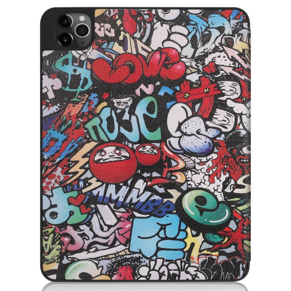 Bescherming Hoesje voor iPad Air (2022) (2020) / Pro 11" Leuke Graffiti