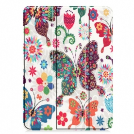 Bescherming Hoesje voor iPad Air (2022) (2020) / Pro 11" Retro Vlinders En Bloemen