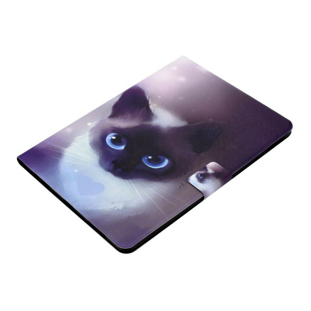 Folio-hoesje voor iPad Air (2022) (2020) / Pro 11" Blauwe Ogen Kat