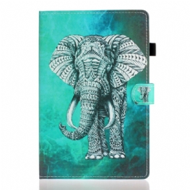 Folio-hoesje voor iPad Air (2022) (2020) / Pro 11" Tribale Olifant