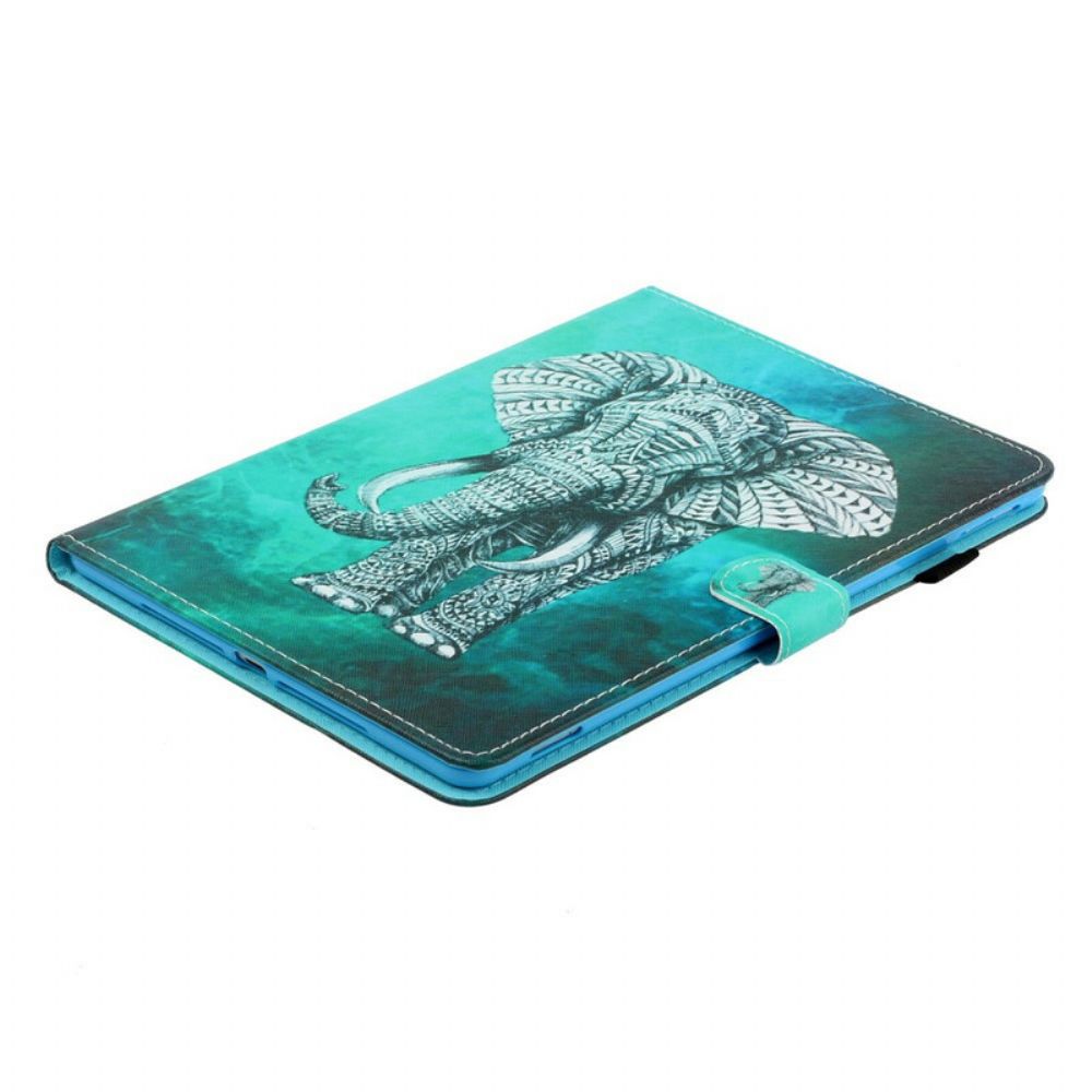 Folio-hoesje voor iPad Air (2022) (2020) / Pro 11" Tribale Olifant