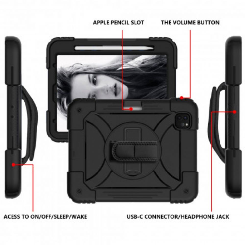 Hoesje voor iPad Air (2022) (2020) / Pro 11" Multifunctionele Max Weerstand