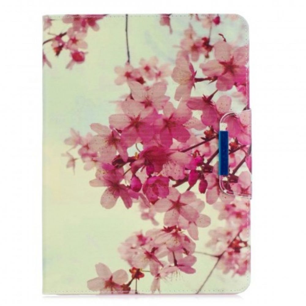 Leren Hoesje voor iPad Air (2022) (2020) / Pro 11" Bloeiende Bloemen