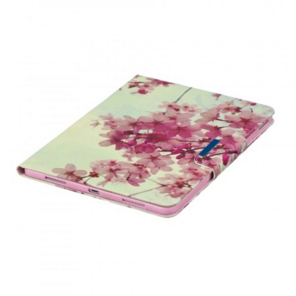 Leren Hoesje voor iPad Air (2022) (2020) / Pro 11" Bloeiende Bloemen